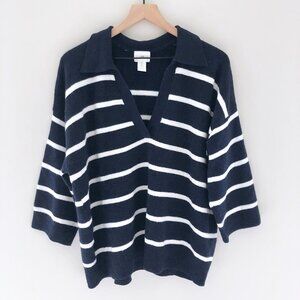 H&M Collared Knit Sweater Top